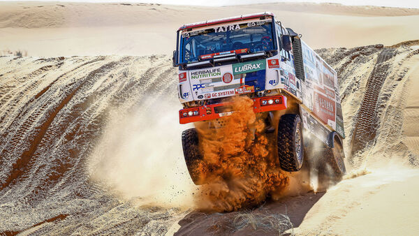 #511 Casale Ignacio (chl), Leon Alvaro (chl), Sikola Tomas (cze), Tatra Buggyra Racing, Tatra Phoenix, T5 FIA Camion, action during the Stage 5 of the Dakar Rally 2022 around Riyadh, on January 6th 2022 in Riyadh, Saudi Arabia - Photo Frederic Le Floch / DPPI