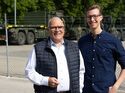  Thomas Müller (links), Ex-CEO des Rüstungskonzerns Hensoldt, mit Fernride-CEO Hendrik Kramer.