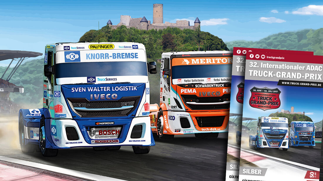10 x 2 Ticket für den Truck Grand Prix 2017 zu gewinnen!