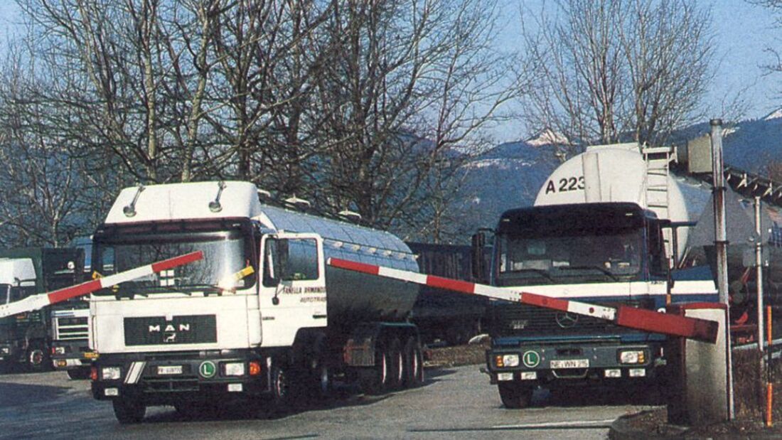 1993, Binnenmarkt, EG, Lkw, Schlagbaum