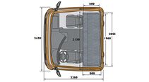 2004
Interior dimensions, R-series 
normal sleeper cab.
Illustration: Pentech

03934