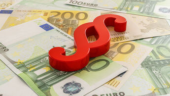 3D illustration - Bußgeld