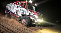 519 SUGAWARA Teruhito (jpn), SOMEMIYA Hirokazy (jpn), MICHIZUKI Yuji (jpn), Hino Team Sugawara, Hino, Trucks, action during the Stage 2 of the Dakar 2023 between Sea Camp and Al-'Ula, on January 2nd, 2023 in Al-'Ula, Saudi Arabia