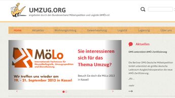 AMÖ Screenshot www.umzug.org