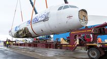 Airbus Transport Paule A320 Schwertransport FF 4/2019 Spezialtransport Konvoi Autobahn