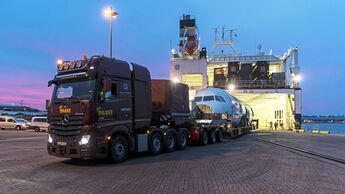 Airbus Transport Paule A320 Schwertransport FF 4/2019 Spezialtransport Konvoi Autobahn