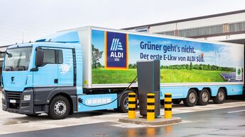 Aldi Süd, Elektro-Sattelzug mit Kühlung