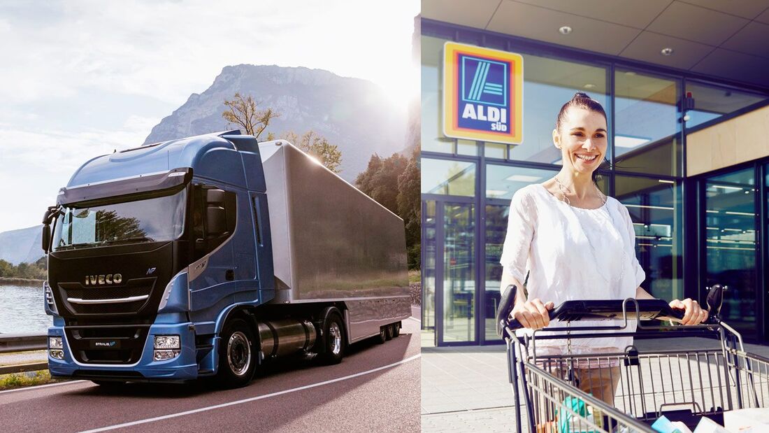 Aldi Süd, Iveco, Erdgas-Lkw