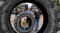 Altreifenlogistik mit Traumlastern, Reifen, Scania