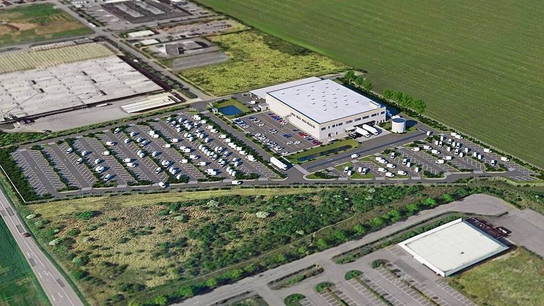 Amazon Paketzentrum in Teutschenthal in Sachsen-Anhalt.