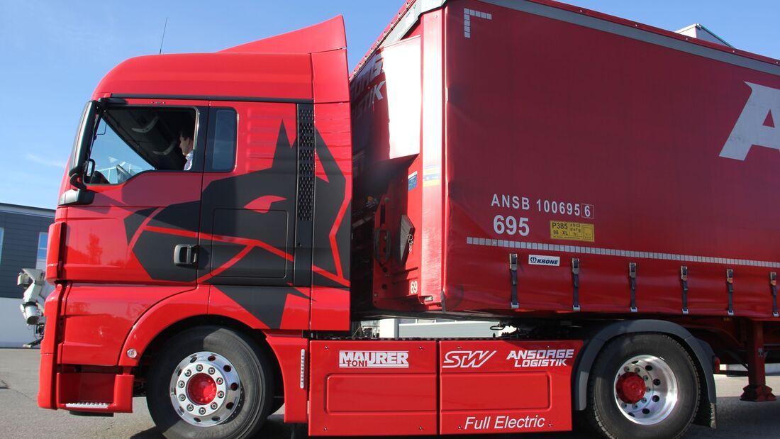 Ansorge Logistik E-Lkw Elias Zugmaschine Elektro-Lkw