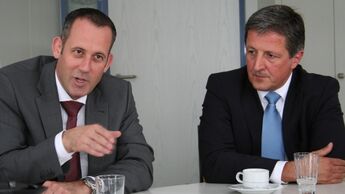 Anthony Bandmann (links), Ralf Bernhard  