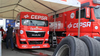 Antonio Albacete bereitet sich auf den Truck-Grand-Prix am Nürburgring vor.