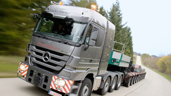 Antrieb, Antriebstechnik, Turbokupplung, Schwerlastzug, Mercedes, Actros, SLT, Lkw, Test