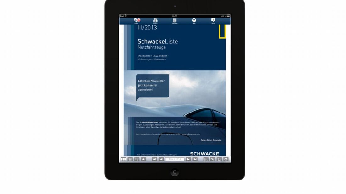 App, Schwacke ebook, 2013, Nutzfahrzeuge