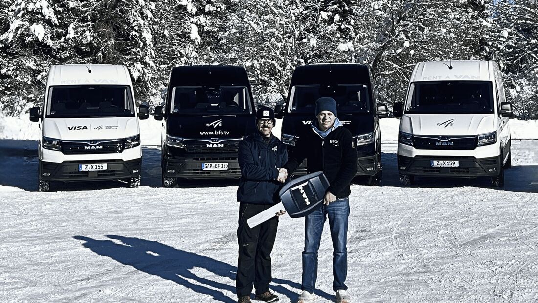 Auf dem Bild v.l.n.r.: David Frid (Implementation Manager FIS) und Stefan Schweiger (Technischer Support, BFS Garmisch).