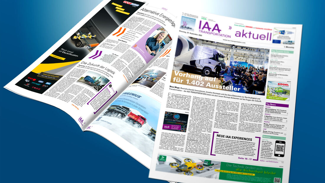 Ausgabe 1 der IAA TRANSPORTATION aktuell 2022