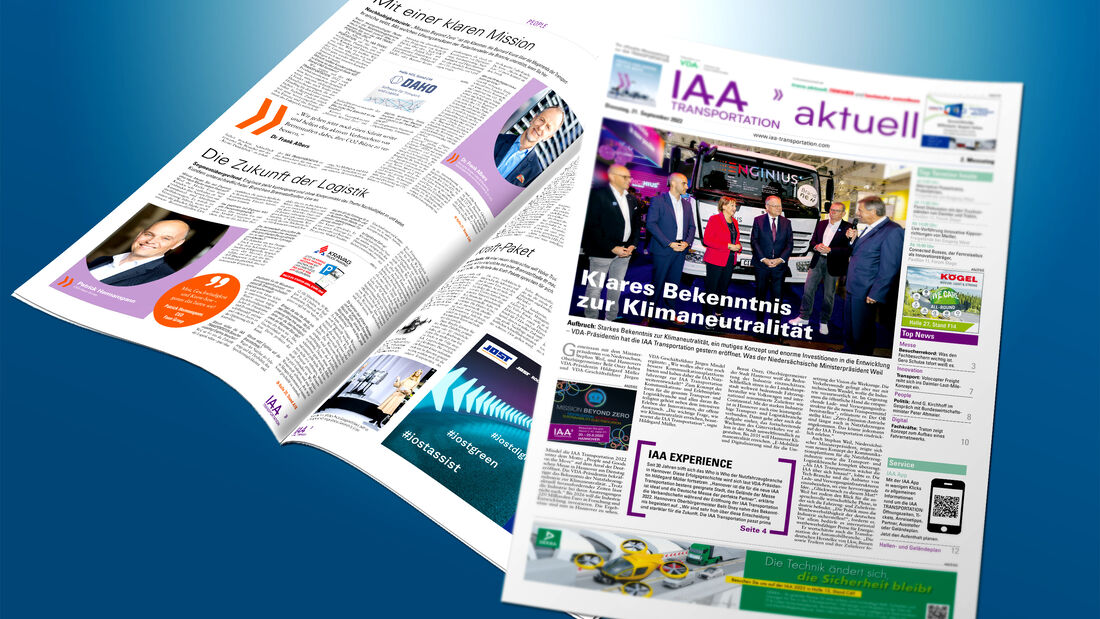 Ausgabe 2 der IAA TRANSPORTATION aktuell 2022