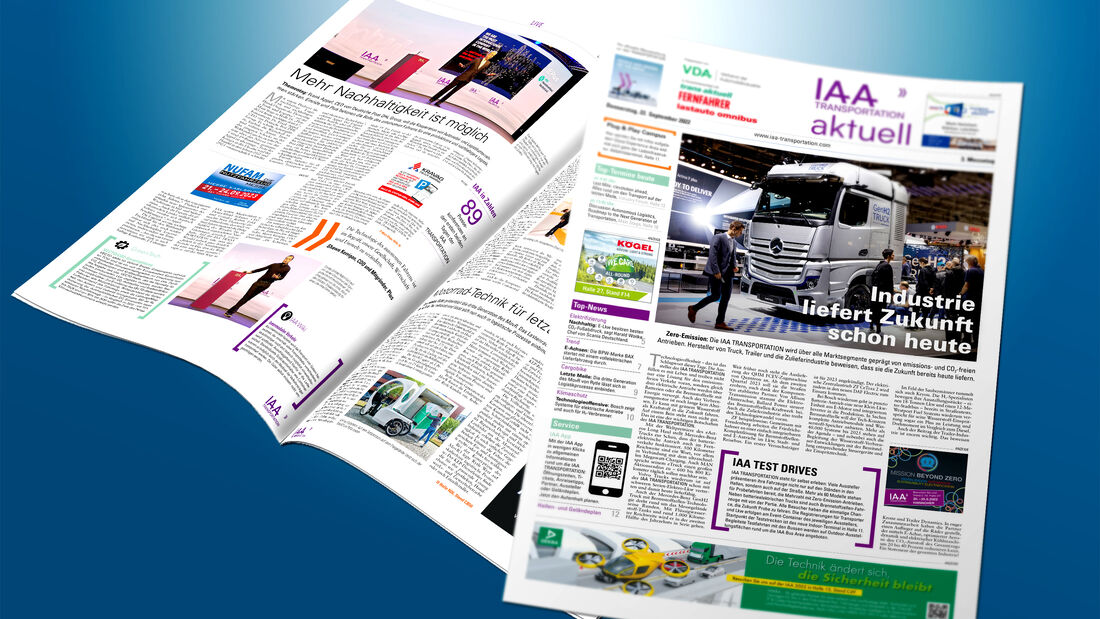 Ausgabe 3 der IAA TRANSPORTATION aktuell 2022