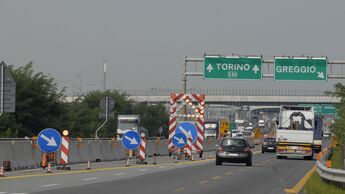Autobahnbaustelle