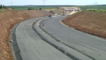 Autobahnbaustelle