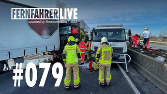 Autobahnunfall mit Lkw