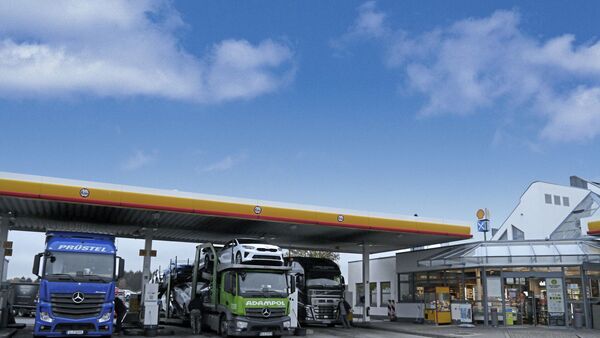 Autohof Ramstein, In dem Wat 1, 66877 Ramstein. Truckstop FF 3/2020.
