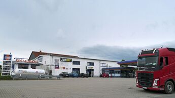 Autohof Treuen, FF 10/2017, Truckstop. 