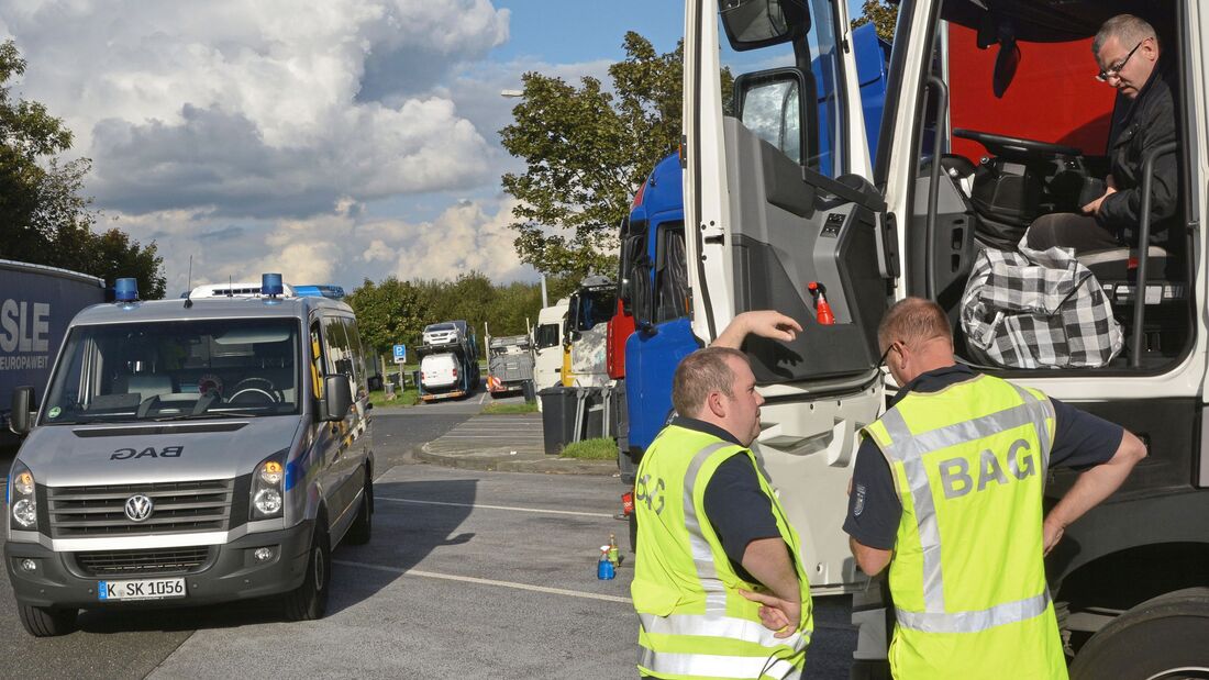 BAG-Kontrolle Lkw-Fahrer