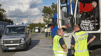 BAG-Kontrolle Lkw-Fahrer