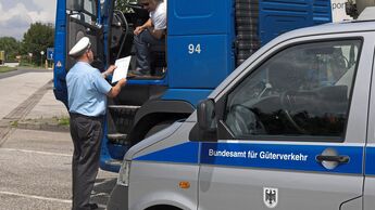 BAG kontrolliert Lkw-Fahrer