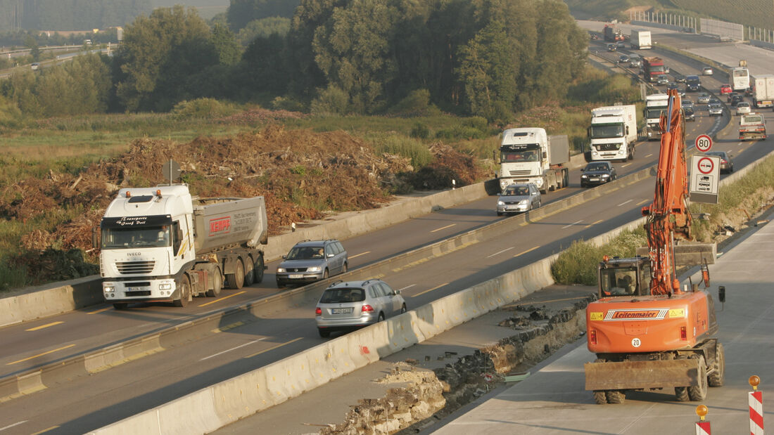Baustelle A8