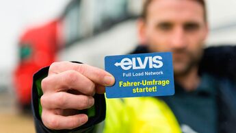 Beim Ladungsverbund ELVIS startet eine Umfrage unter Lkw-Fahrern.