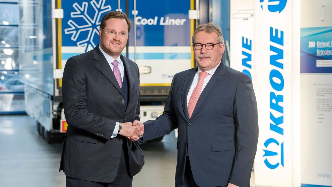 Bernard Krone (l.) und Bernd Brüggen, Krone Gruppe, Brüggen Fahrzeugwerke