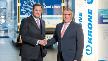Bernard Krone (l.) und Bernd Brüggen, Krone Gruppe, Brüggen Fahrzeugwerke