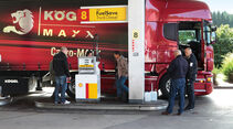 Betankung, Scania, R730, Tankstelle, Kögel