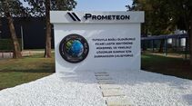 Bild von dem Schild auf dem Werksgelände von Prometeon in Izmit, Türkei