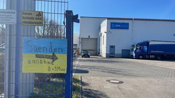 Bilder zur ersten Hilfsaktion von Celik Logistik im März 2022