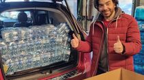 Bilder zur ersten Hilfsaktion von Celik Logistik im März 2022