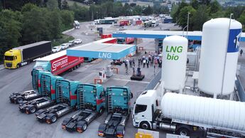 Bio-LNG bei Gruber Logistics