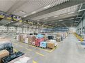 Blick in das neue Umschlaglager von Food Logistics in Freiburg