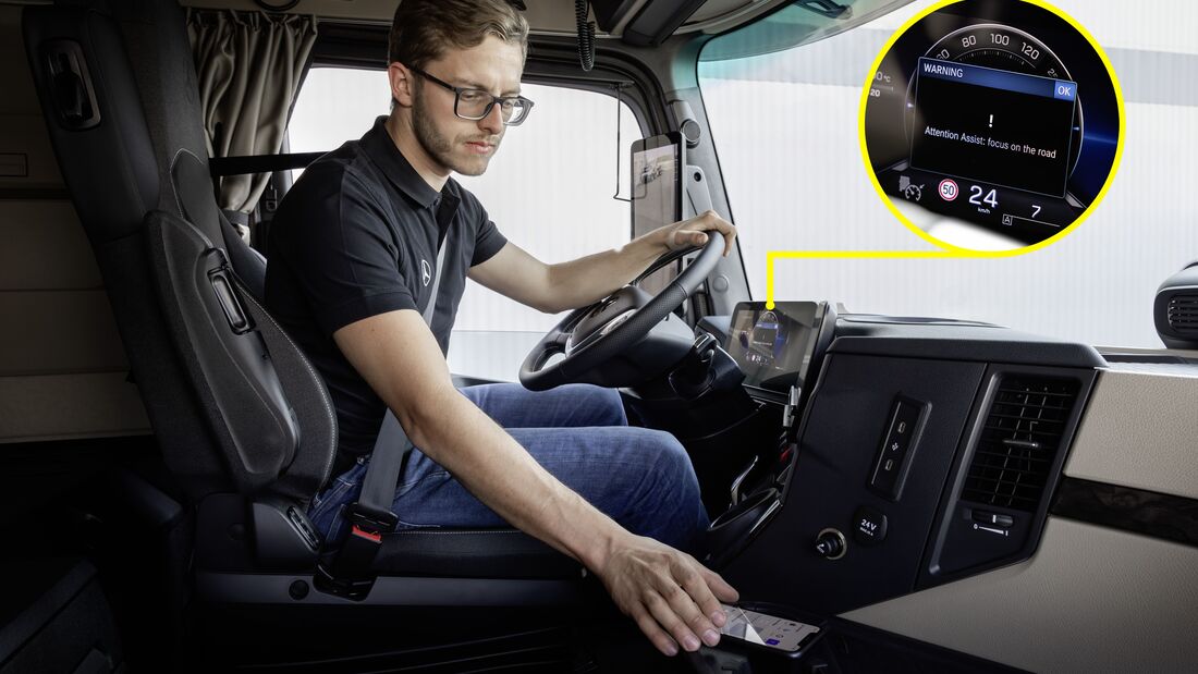 Blickrichtung, Müdigkeit, Umfeld: Mercedes-Benz Trucks erweitert Assistenzsysteme für mehr Sicherheit ab 2026
Line of sight, fatigue, surroundings: Mercedes-Benz Trucks expands assistance systems for greater safety from 2026