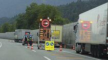 Blockabfertigung Lkw Kieferfelden Österreich