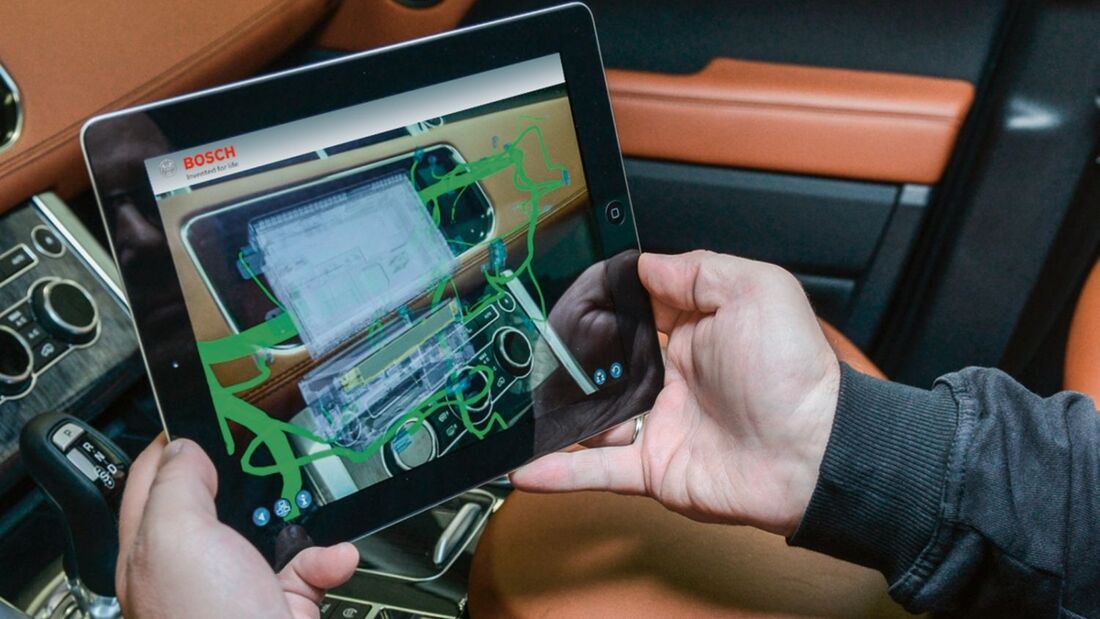 Bosch-Werkstattlösung,  Tablet-Computer