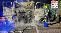 Brennender Lkw Neuss