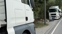 Brennender Lkw Neuss