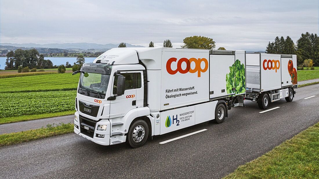 Brennstoffzellen-Lkw bei Coop