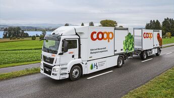 Brennstoffzellen-Lkw bei Coop