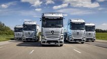 Brennstoffzellen-Lkw im Logistikeinsatz: Start der kundennahen Erprobungen von Mercedes-Benz GenH2 Trucks

