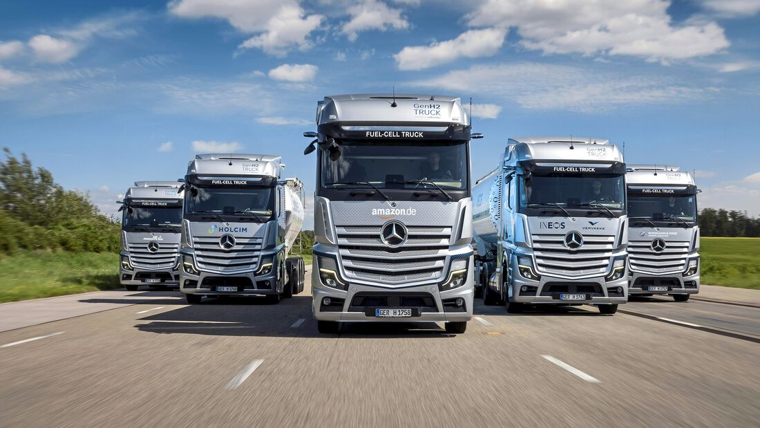 Brennstoffzellen-Lkw im Logistikeinsatz: Start der kundennahen Erprobungen von Mercedes-Benz GenH2 Trucks

Fuel cell trucks deployed in real-life operations: start of initial customer trials with Mercedes-Benz GenH2 Trucks